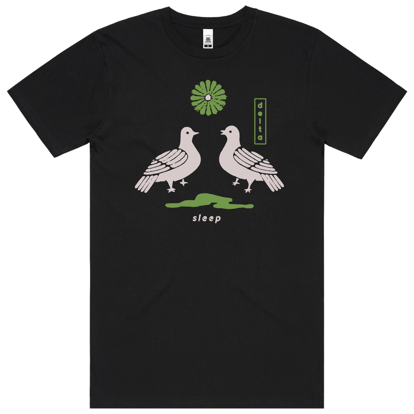 Dove From Above T-Shirt - Black