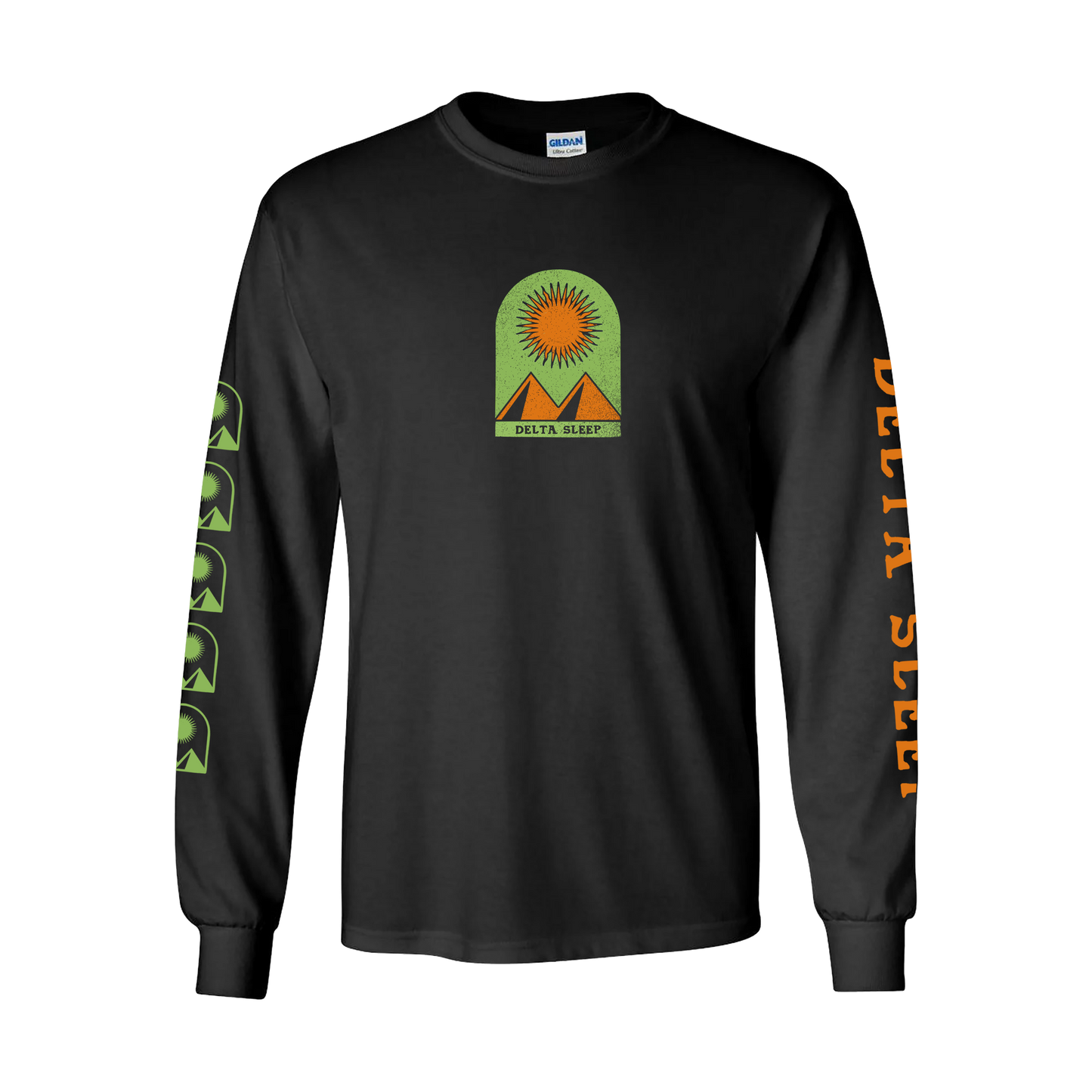 Glass Long Sleeve T-Shirt (Black)