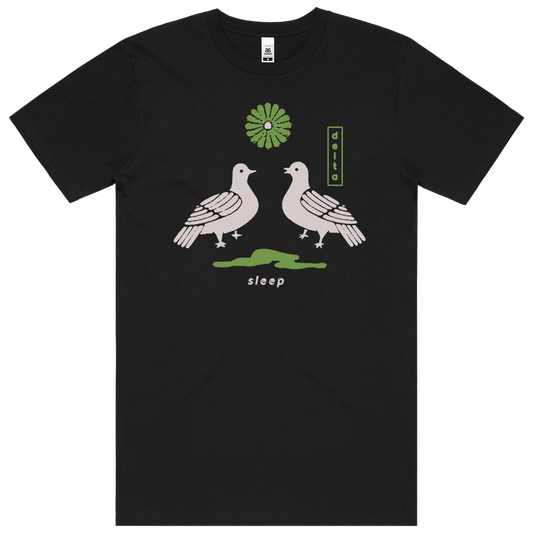Dove From Above T-Shirt - Black